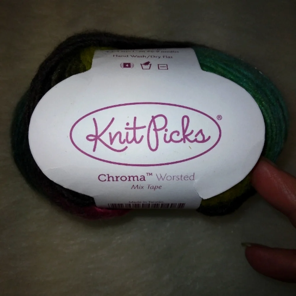 YARN Knit Picks Chroma Worsted in Mix Tape 100 grams